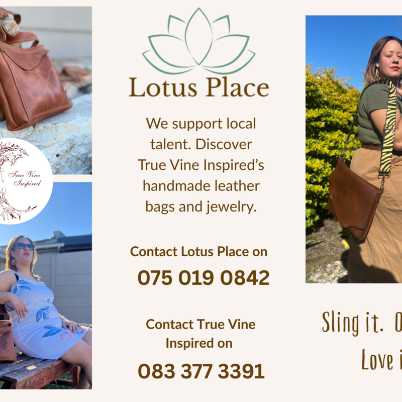 Hand crafted leather earrings and purses from R120